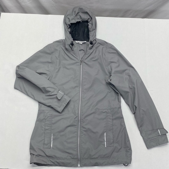 PORT AUTHORITY NORTHWEST SLICKER WOMENS MEDIUM GRAY HIKING FISHING RAIN - Picture 15 of 16